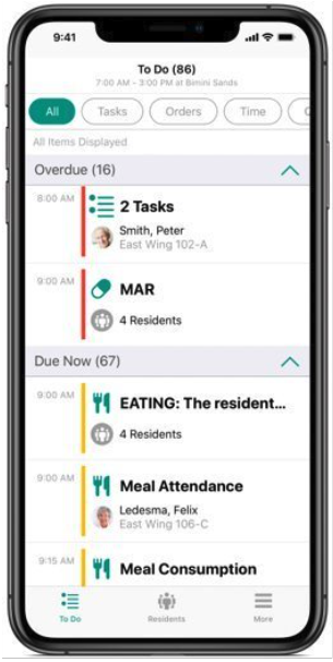screenshot of Senior Living Core Platform